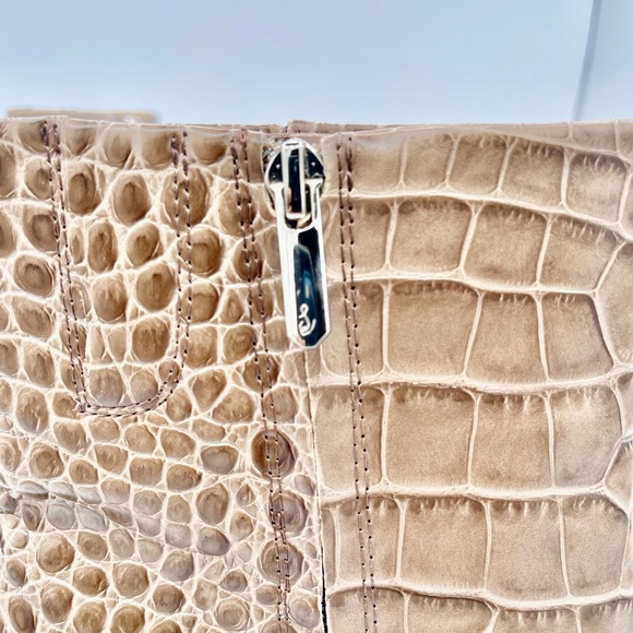 One Day Sale New Sam Edelman Fawn Leather Bootie Sz 10 - Picture 14 of 16